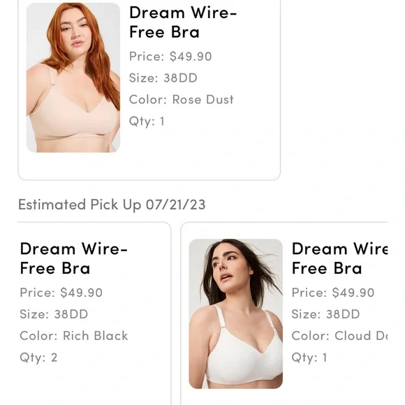 Torrid Dream wire-free Bras Set of 3 - Picture 11 of 11
